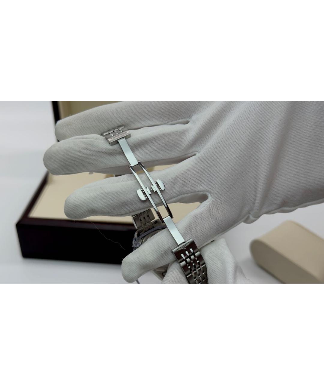 LONGINES Серебряные металлические часы, фото 8