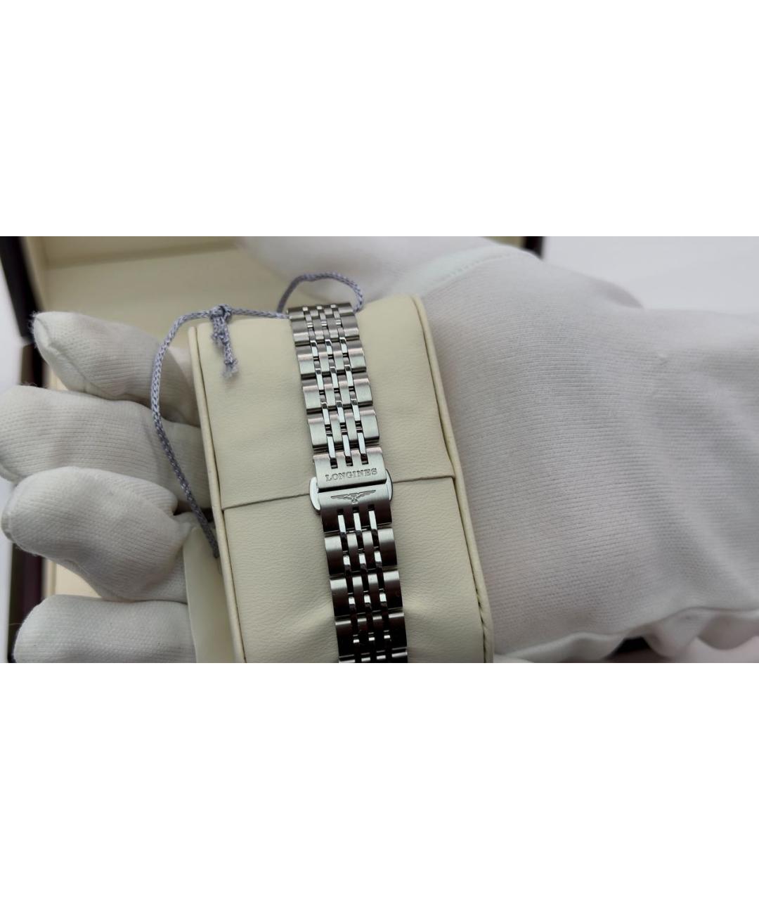 LONGINES Серебряные металлические часы, фото 4
