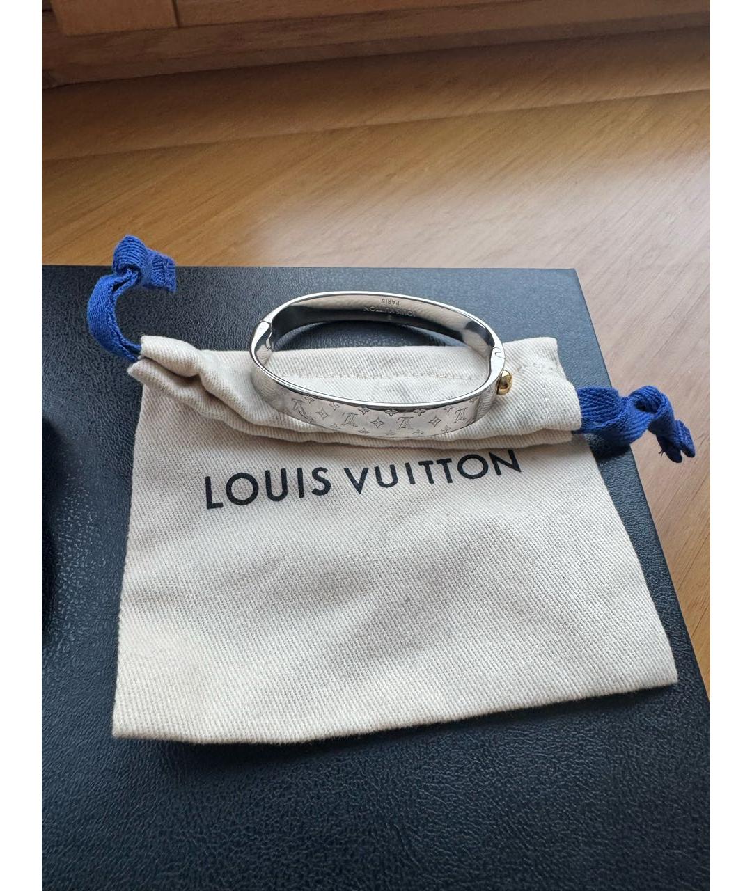 LOUIS VUITTON Серебрянный металлический браслет, фото 2