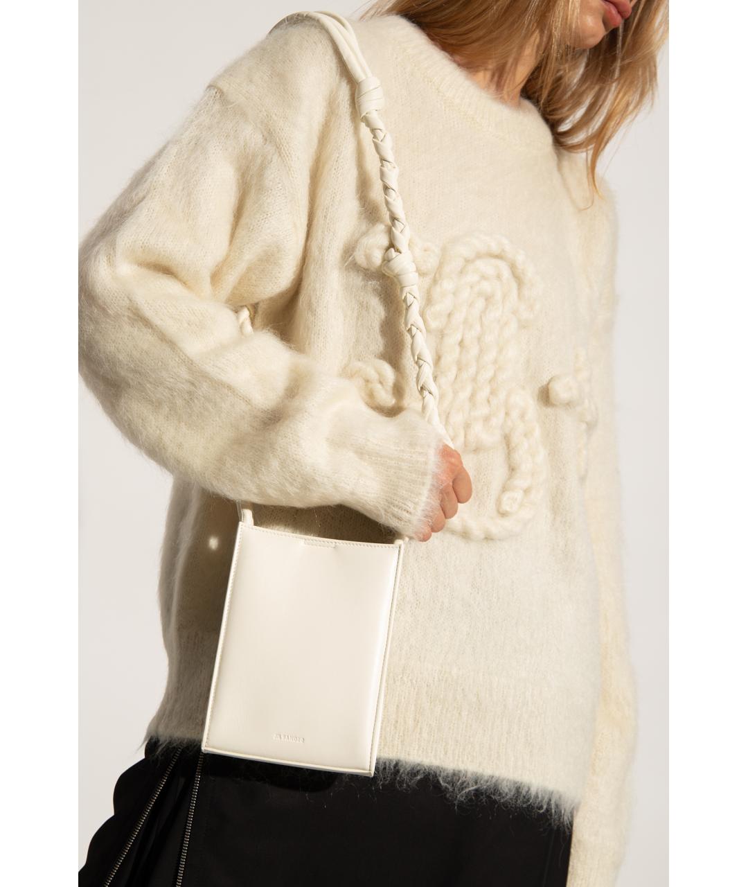 JIL SANDER Бежевый шерстяной джемпер / свитер, фото 4