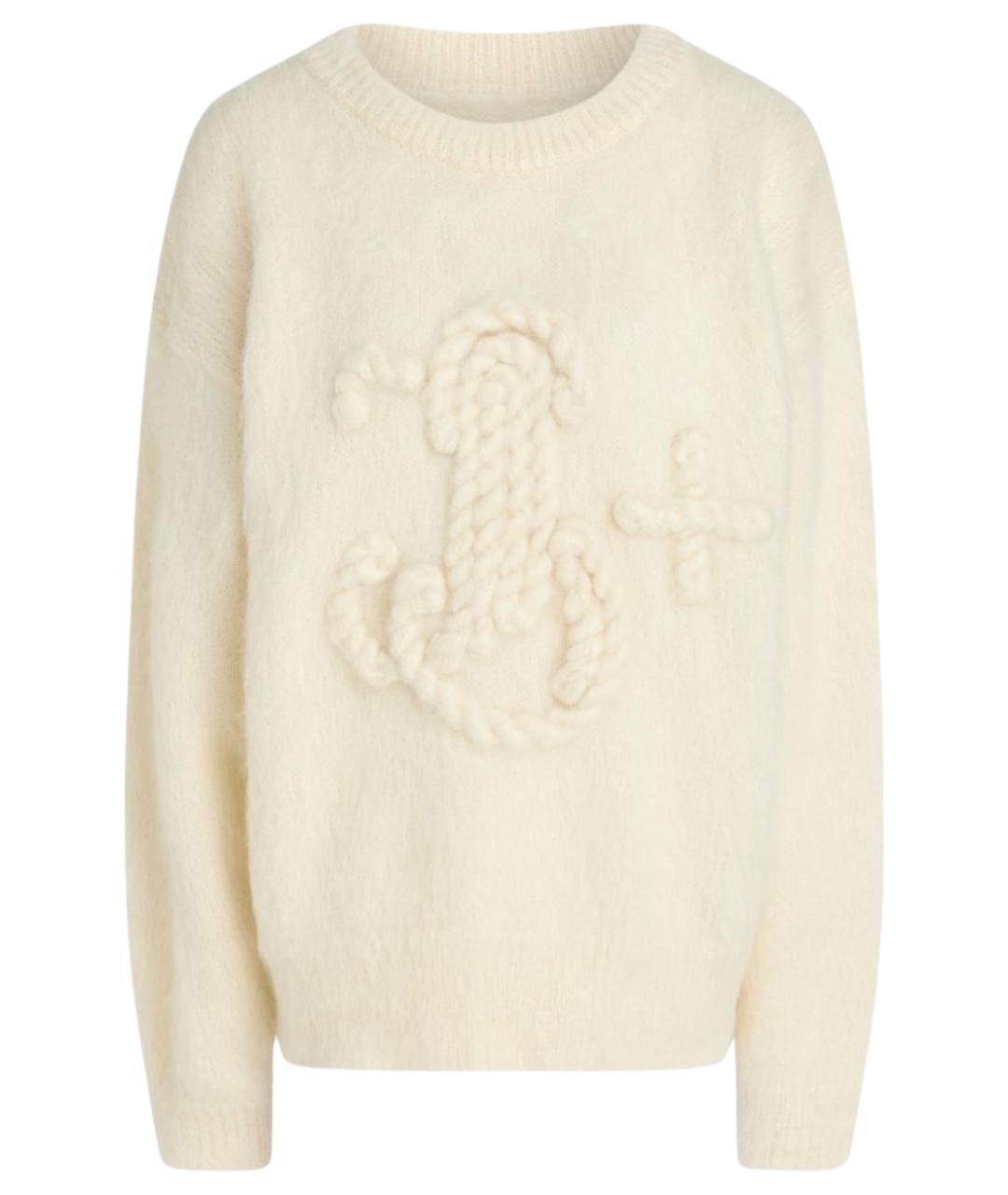 JIL SANDER Бежевый шерстяной джемпер / свитер, фото 1