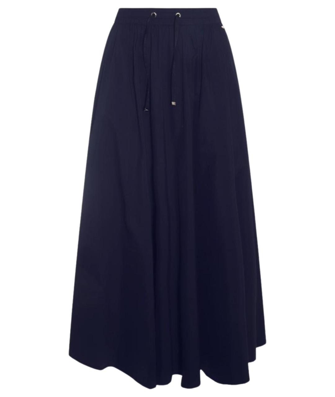HERNO Синяя полиамидовая юбка миди, фото 1