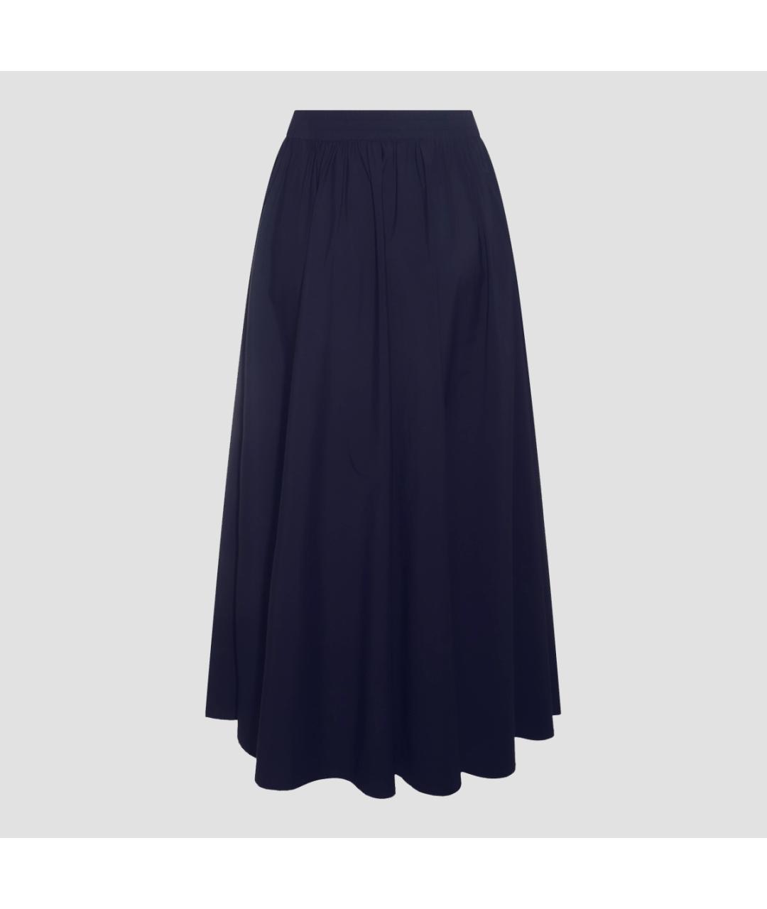 HERNO Синяя полиамидовая юбка миди, фото 2