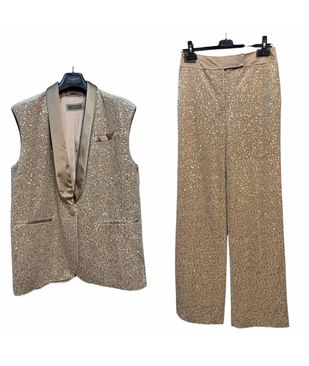 PESERICO Золотой костюм с брюками, фото 9
