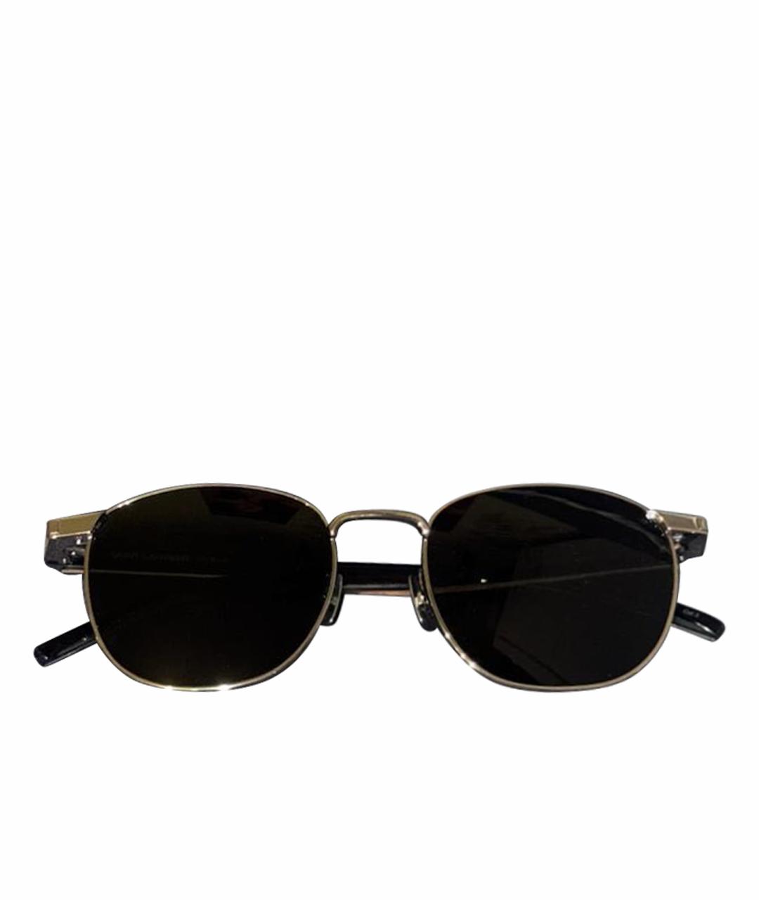 SAINT LAURENT Черные пластиковые солнцезащитные очки, фото 1