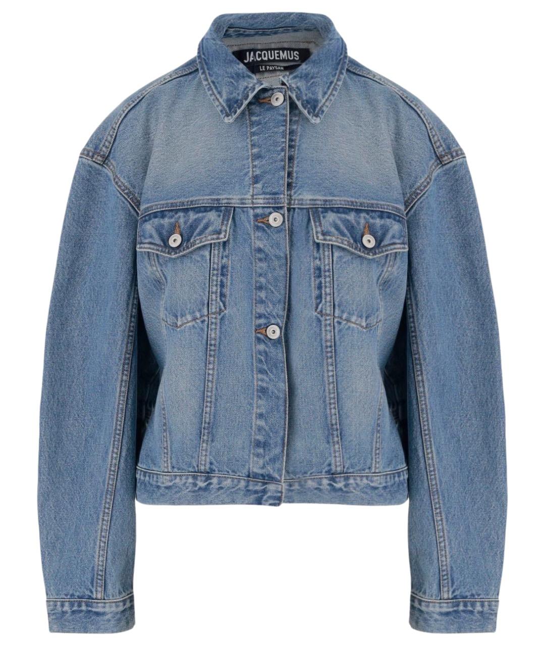 JACQUEMUS Синяя хлопковая куртка, фото 1