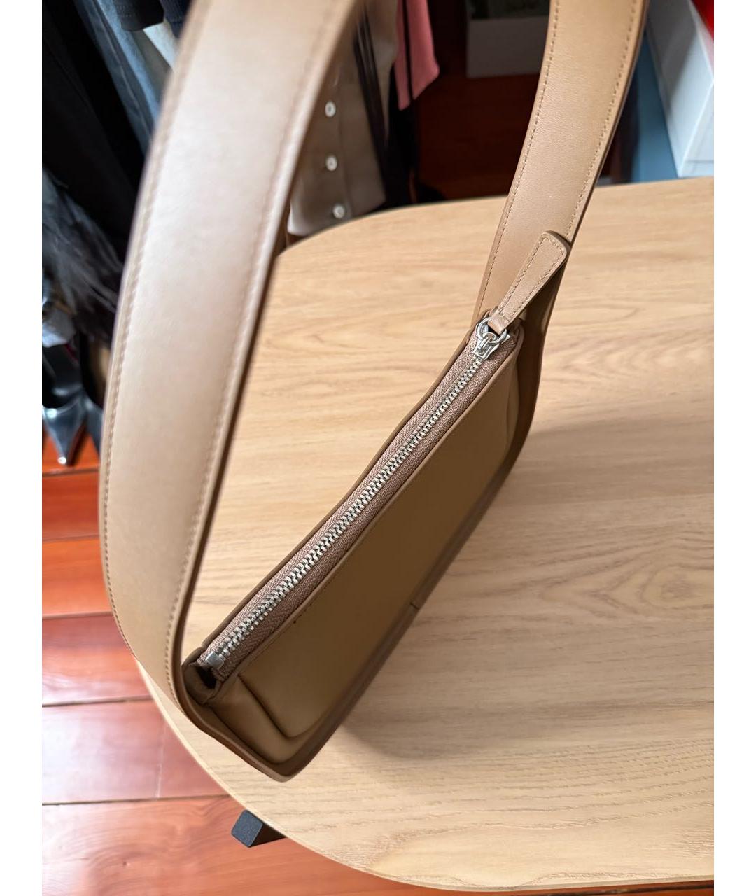 12 STOREEZ Коричневая кожаная сумка с короткими ручками, фото 7