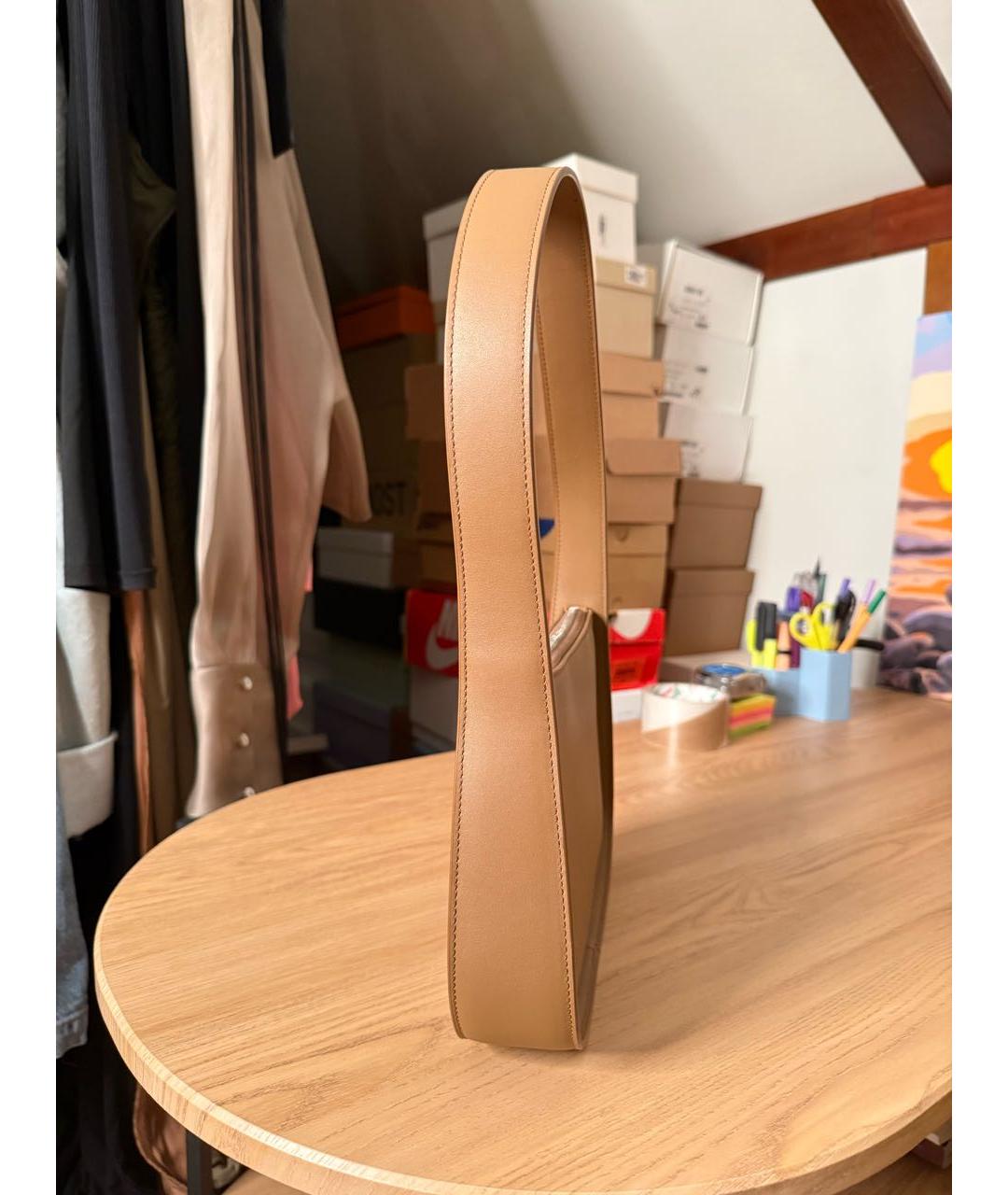 12 STOREEZ Коричневая кожаная сумка с короткими ручками, фото 4