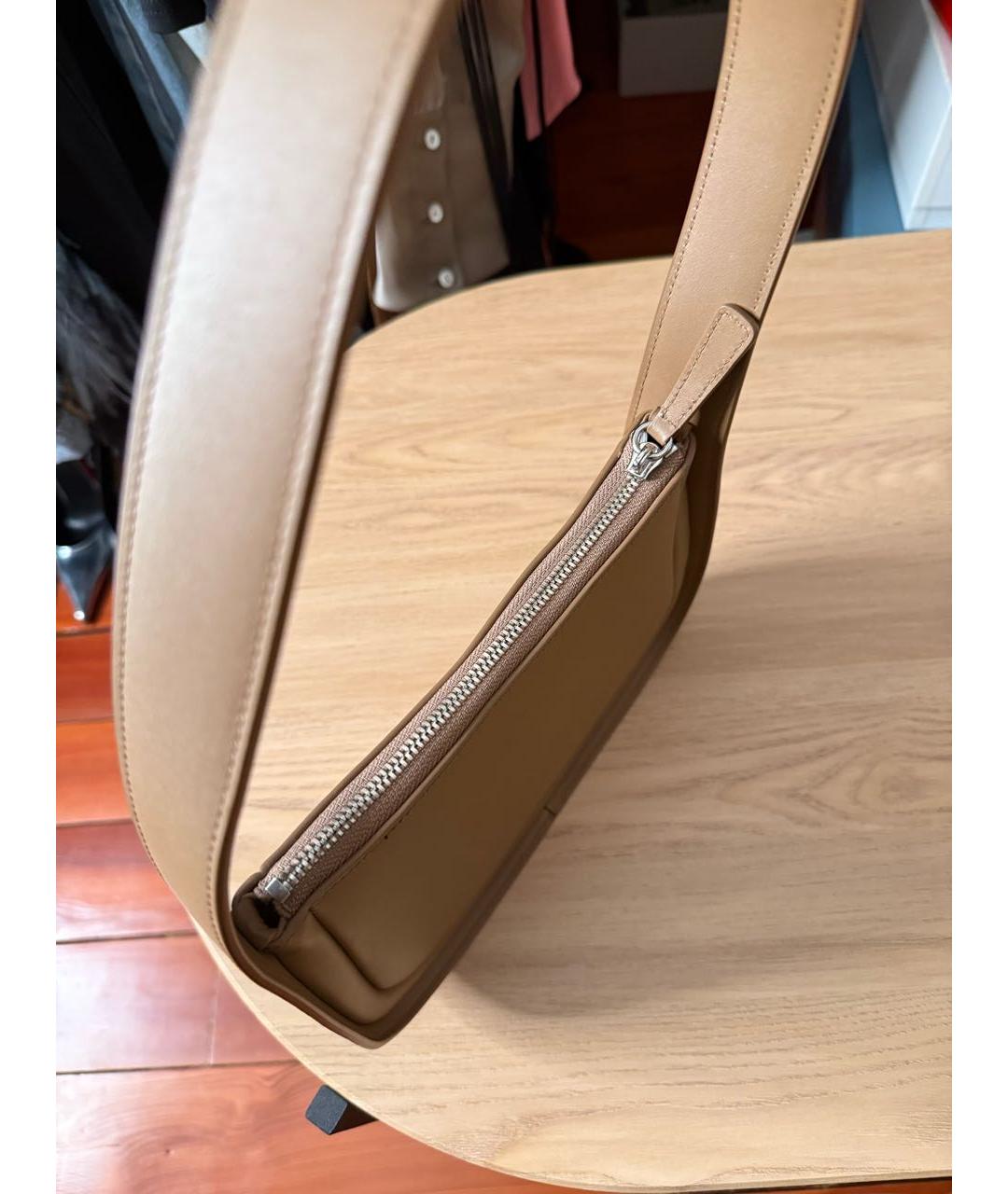 12 STOREEZ Коричневая кожаная сумка с короткими ручками, фото 6