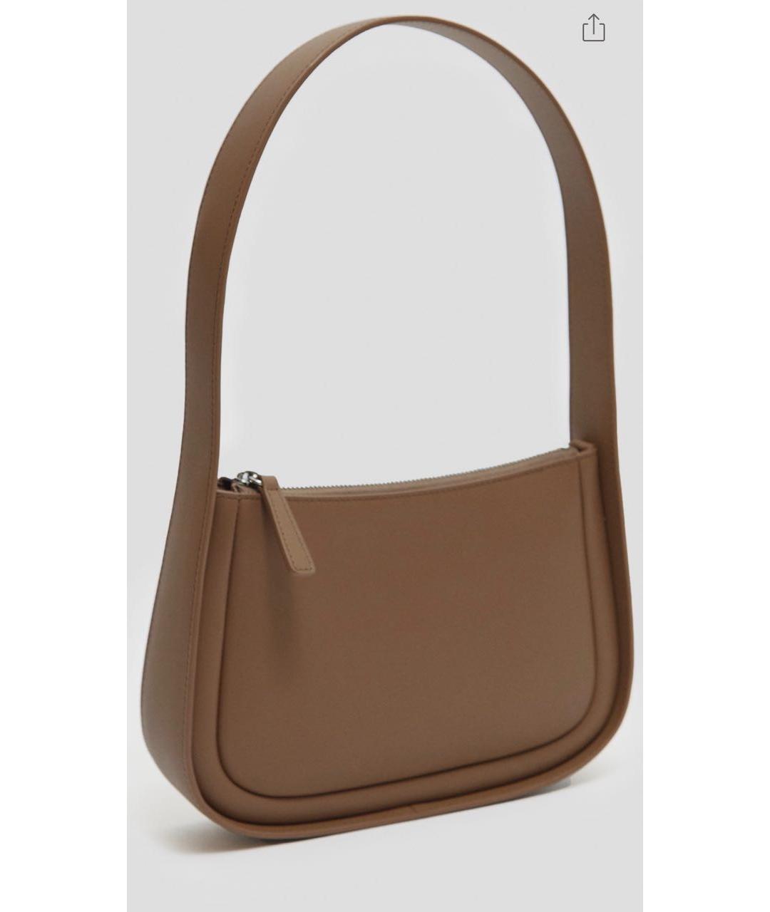 12 STOREEZ Коричневая кожаная сумка с короткими ручками, фото 2