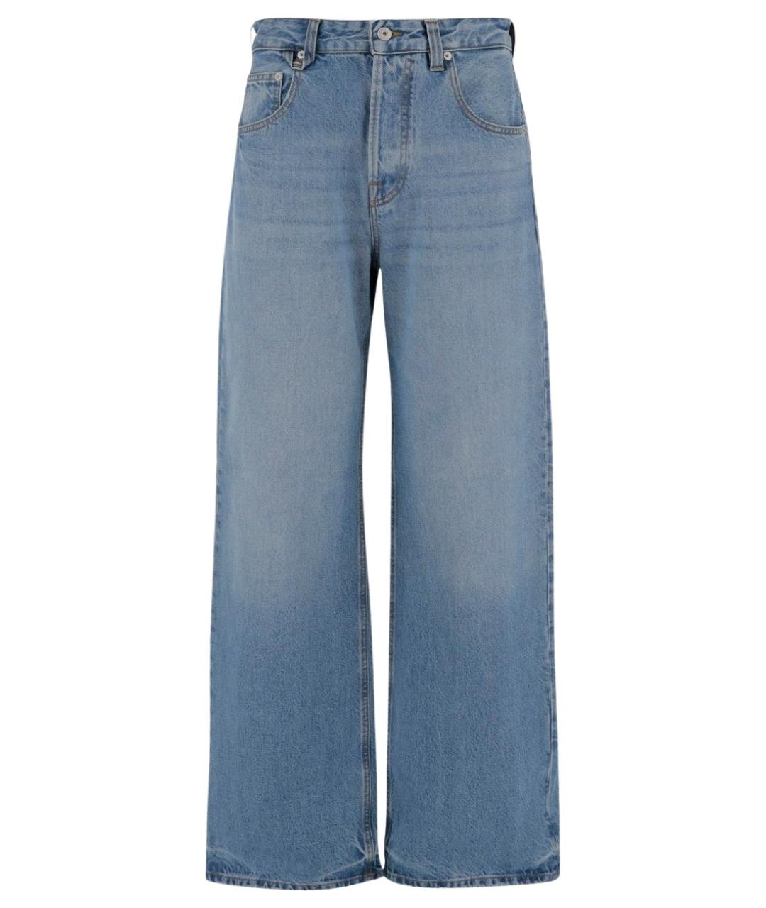 JACQUEMUS Синие хлопковые прямые джинсы, фото 1