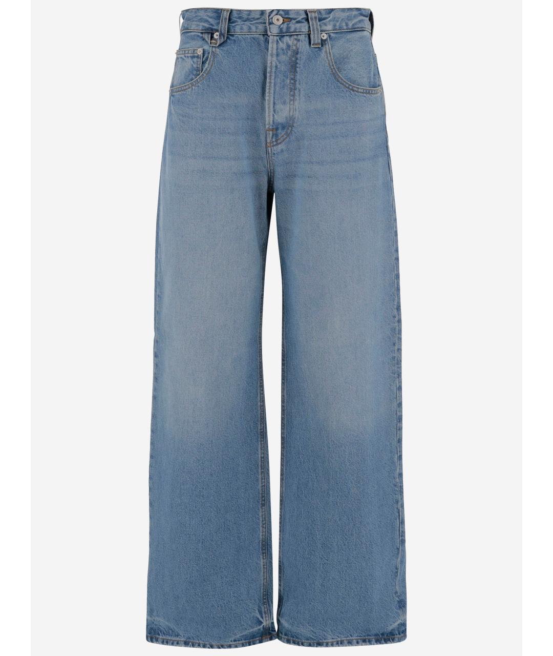JACQUEMUS Синие хлопковые прямые джинсы, фото 4
