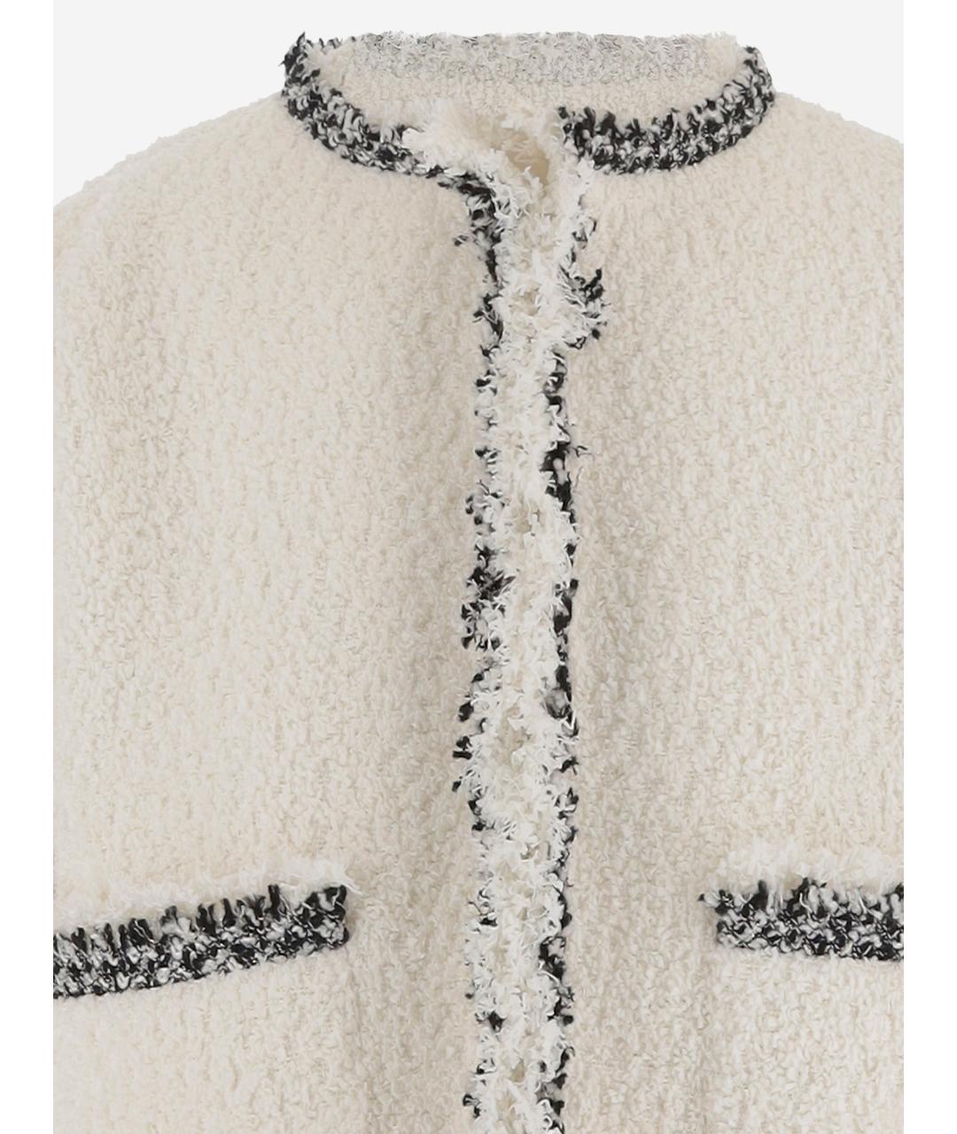SACAI Белый твидовый жакет/пиджак, фото 3