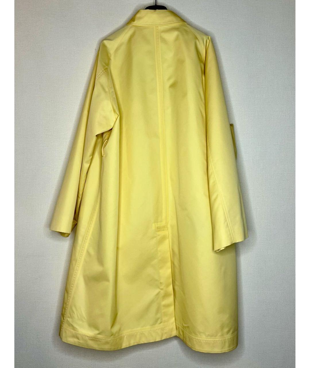 WEEKEND MAX MARA Желтый хлопковый тренч/плащ, фото 4