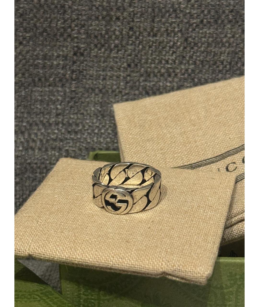 GUCCI Серебряное серебряное кольцо, фото 5