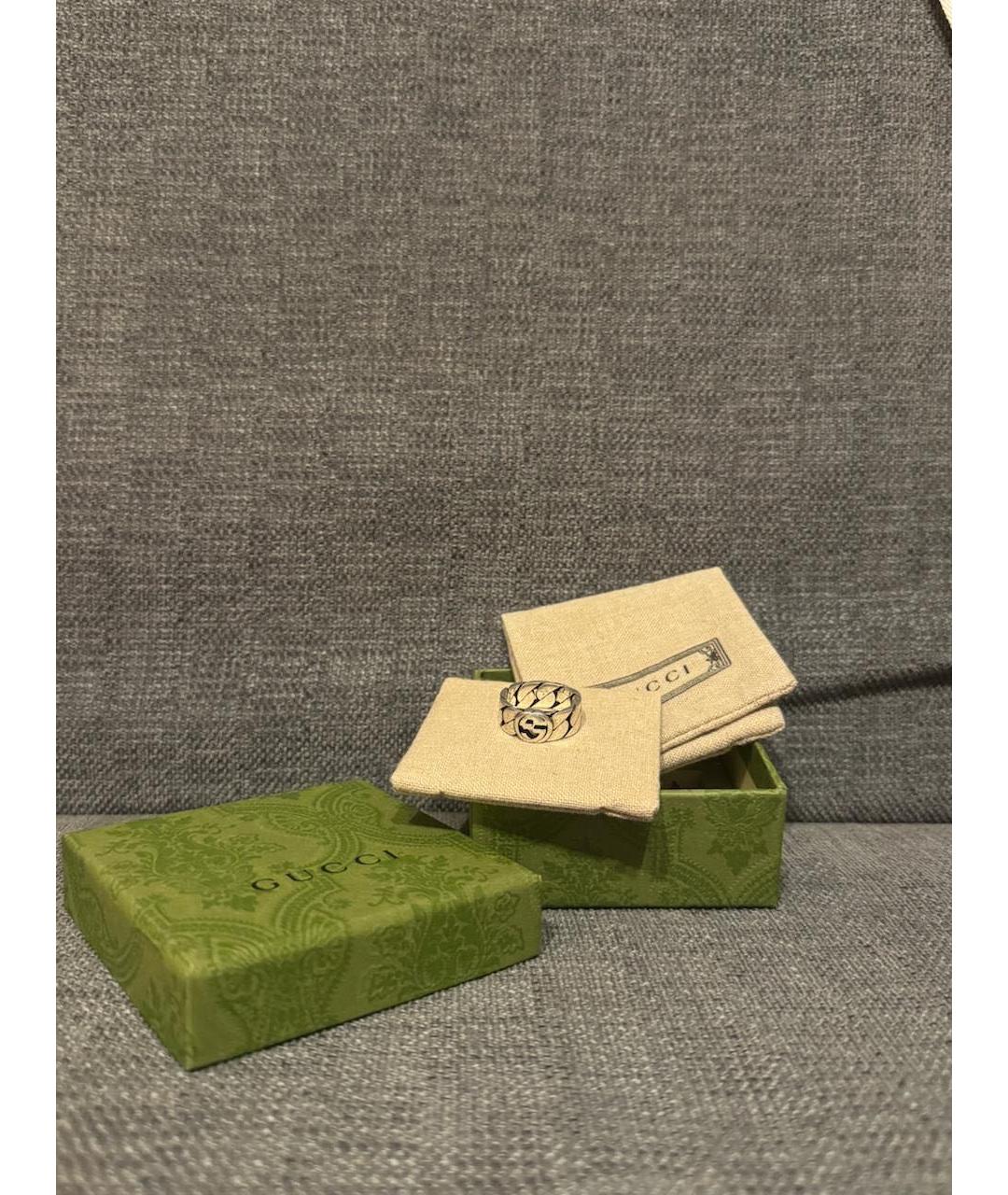 GUCCI Серебряное серебряное кольцо, фото 2