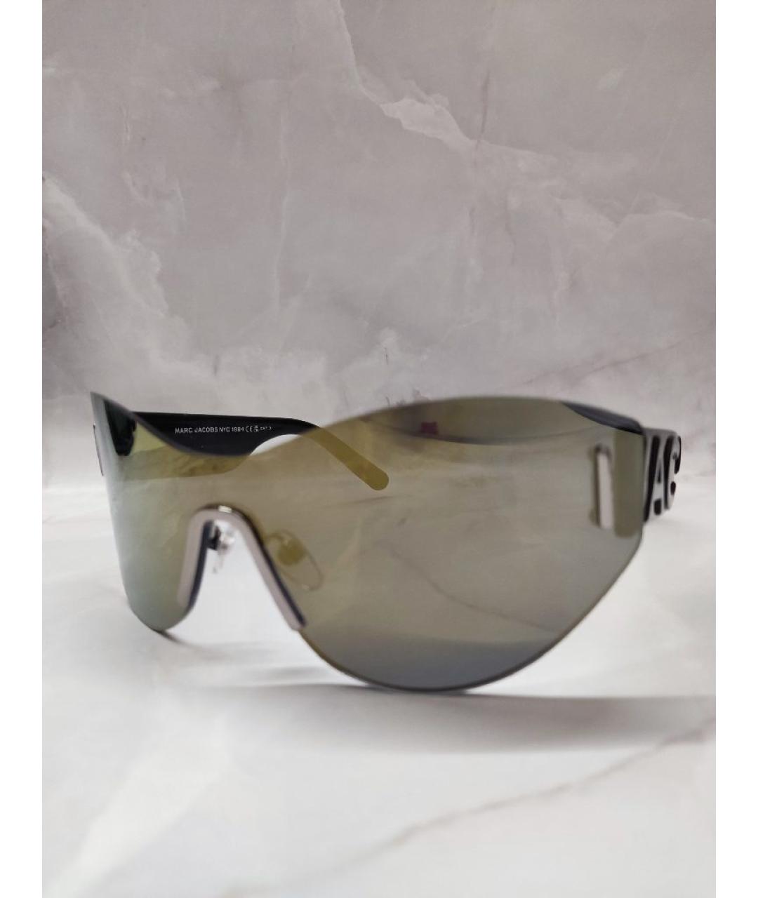 MARC JACOBS Золотые металлические солнцезащитные очки, фото 2
