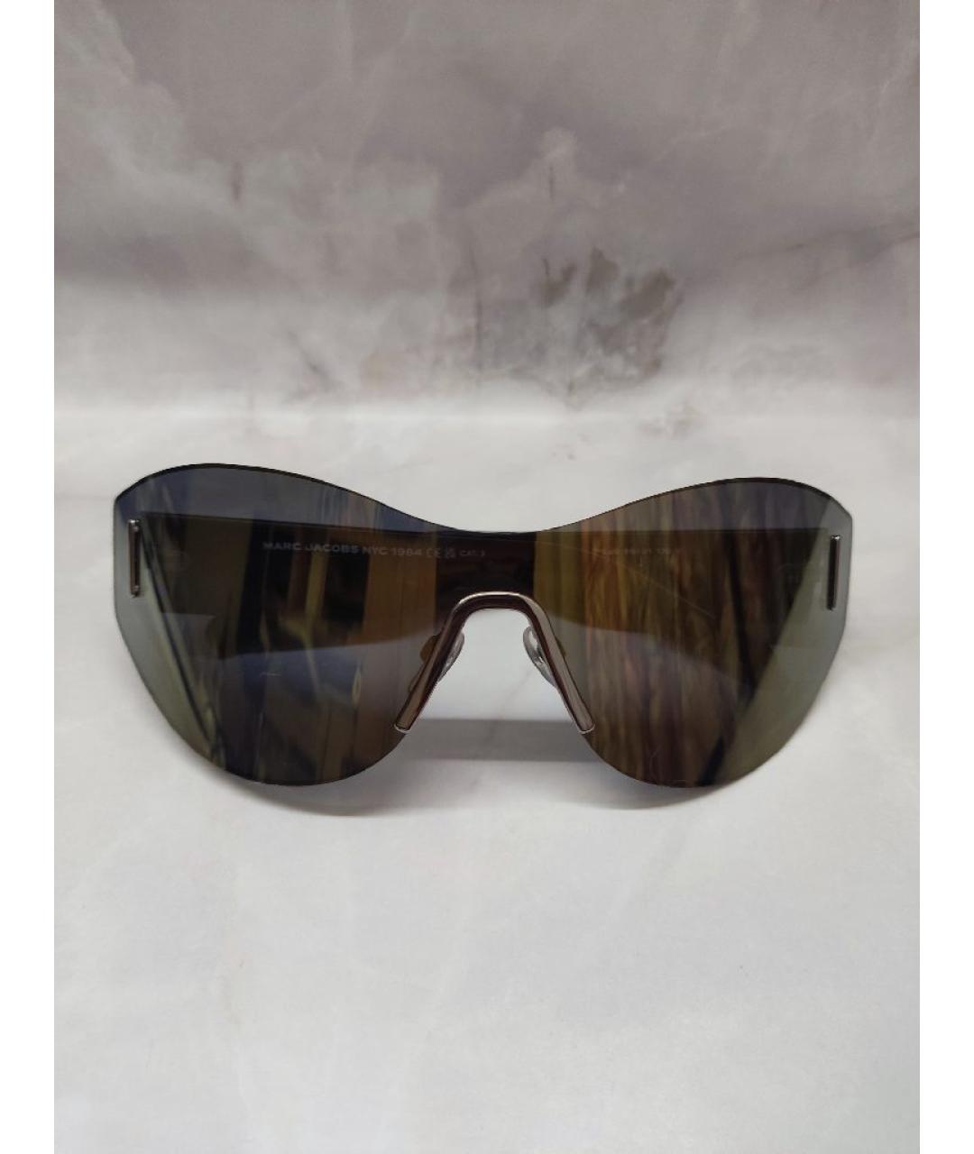 MARC JACOBS Золотые металлические солнцезащитные очки, фото 8