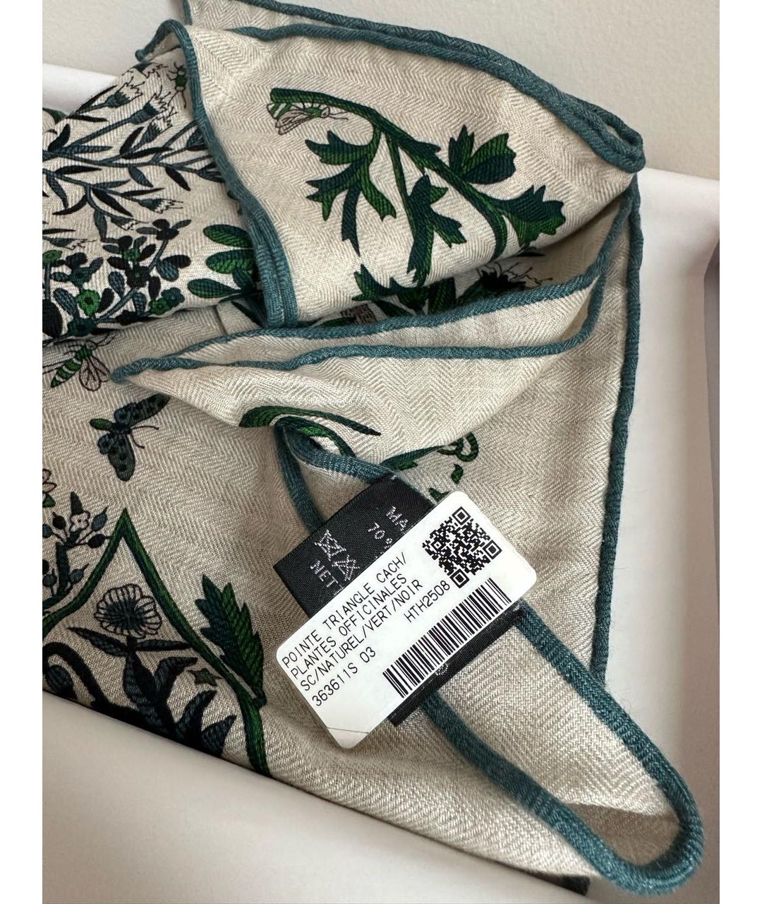 HERMES Мульти кашемировый платок, фото 5