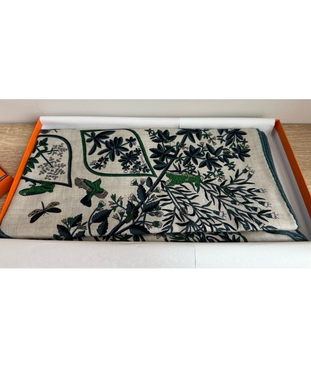 HERMES Мульти кашемировый платок, фото 3