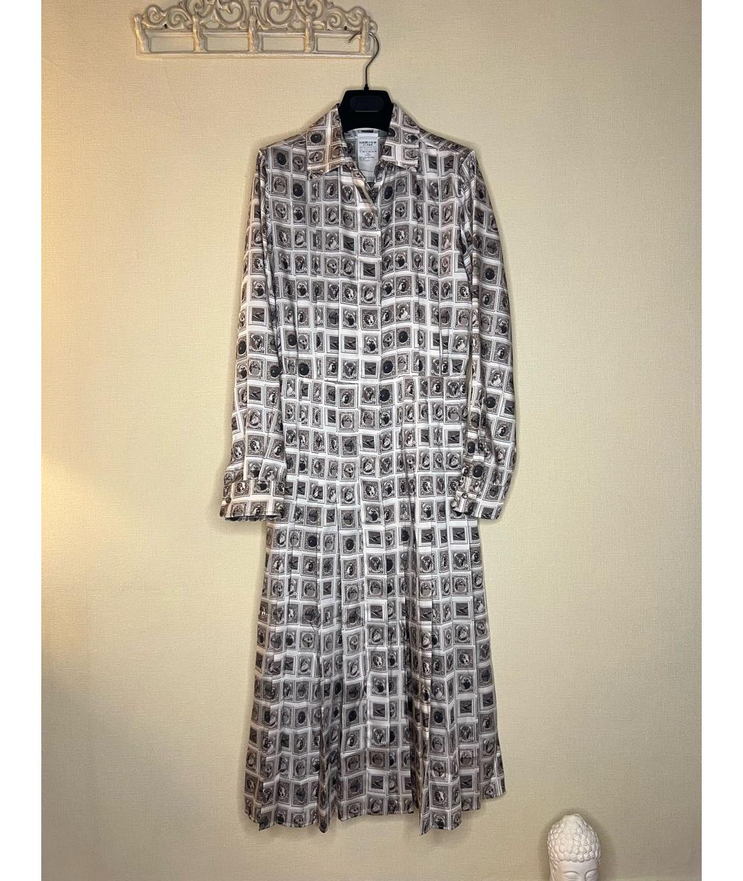 MAX MARA Антрацитовое полиэстеровое повседневное платье, фото 8