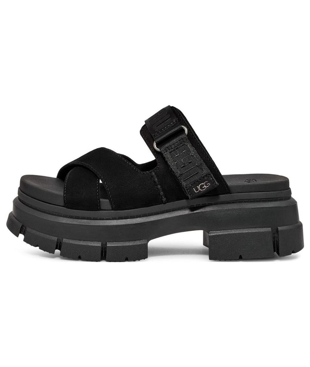 UGG AUSTRALIA Черные сандалии, фото 2