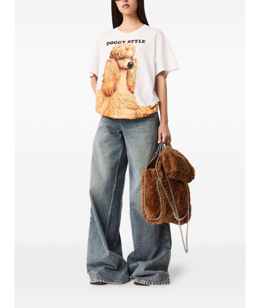 STELLA MCCARTNEY Белая хлопковая футболка, фото 5