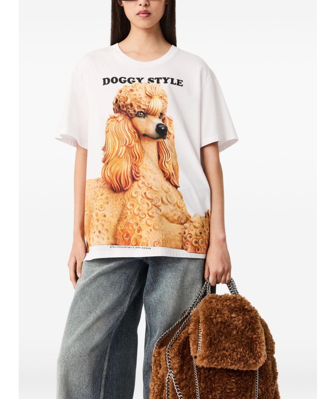 STELLA MCCARTNEY Белая хлопковая футболка, фото 2