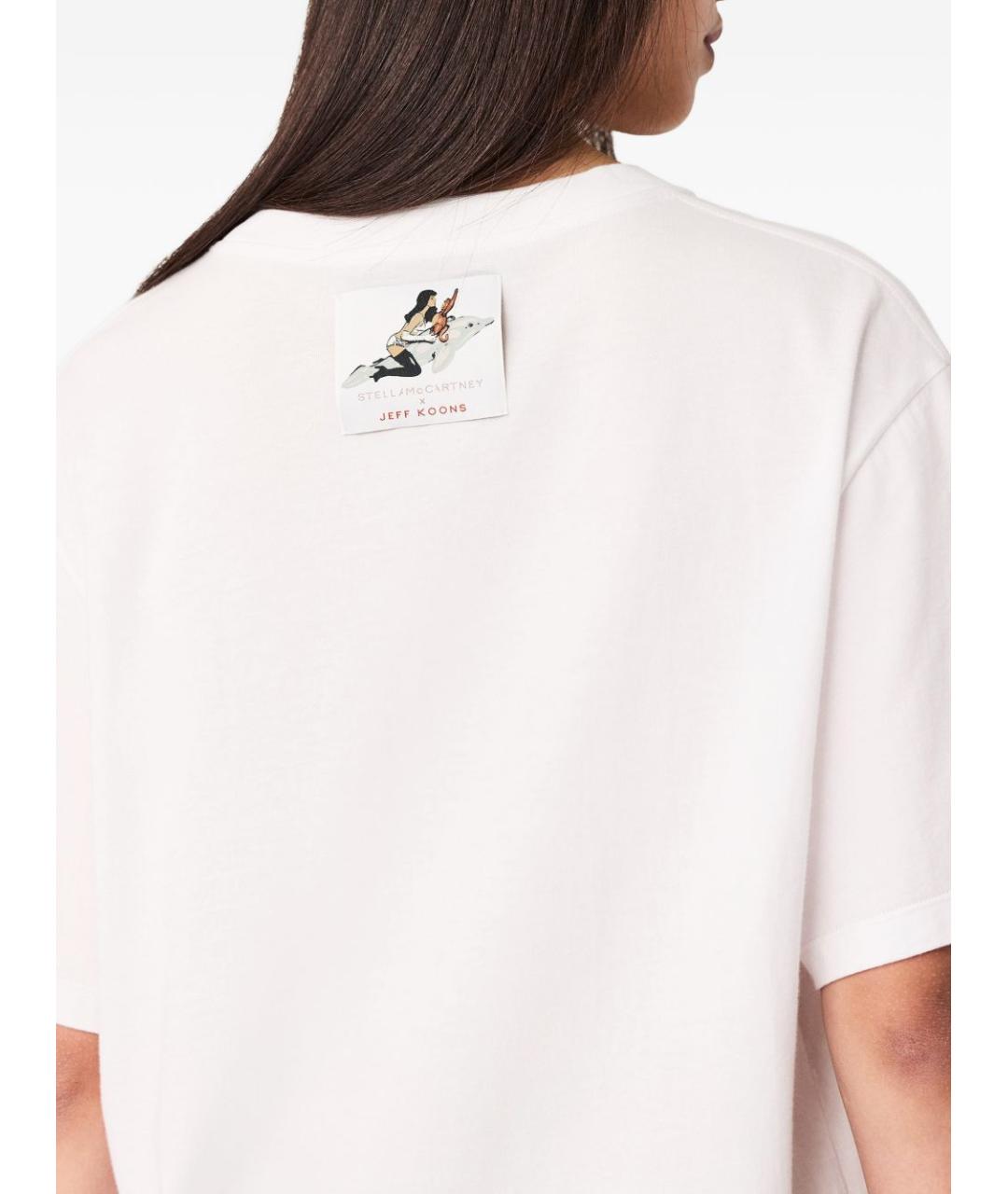 STELLA MCCARTNEY Белая хлопковая футболка, фото 3