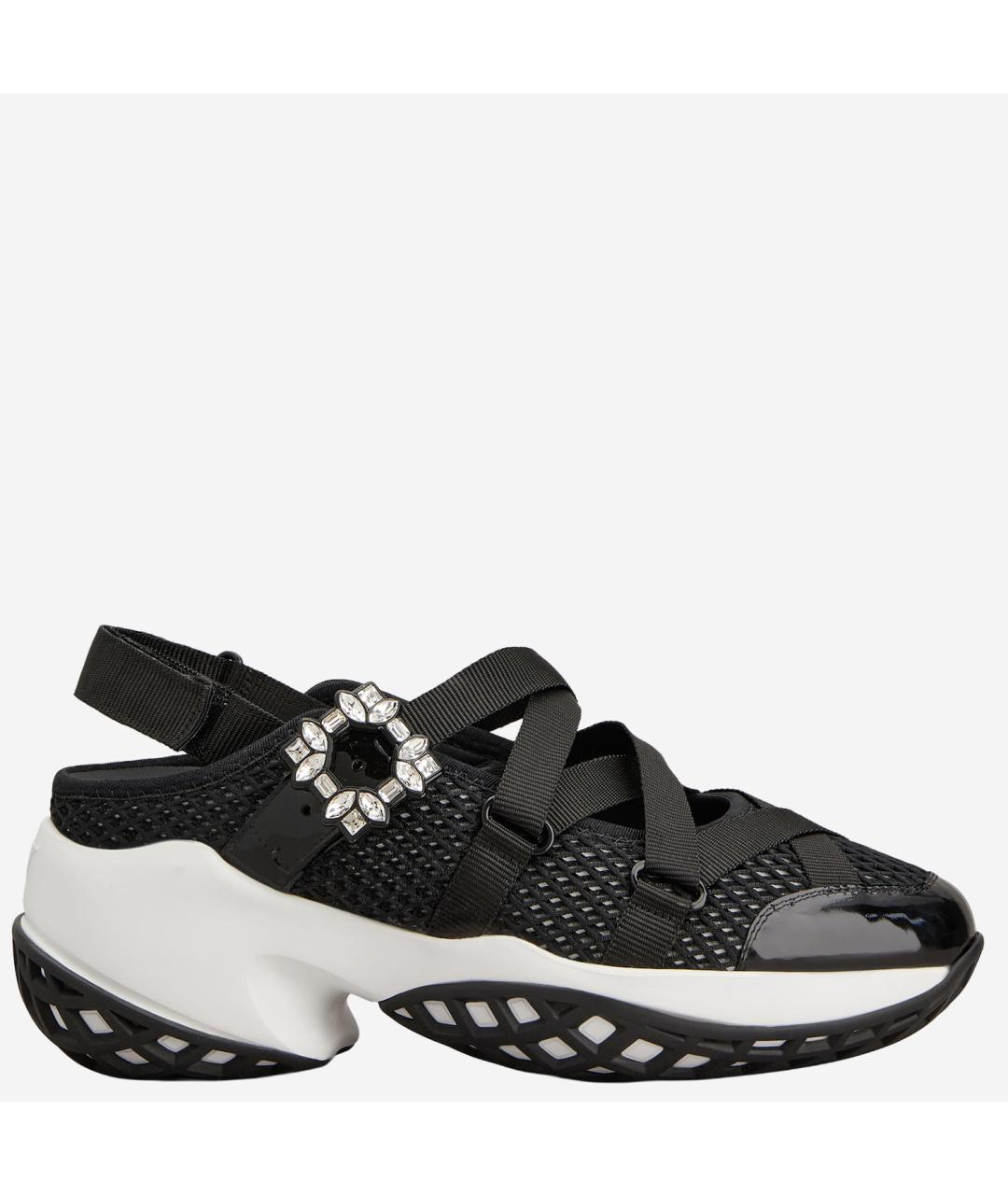 ROGER VIVIER Черные текстильные кроссовки, фото 6