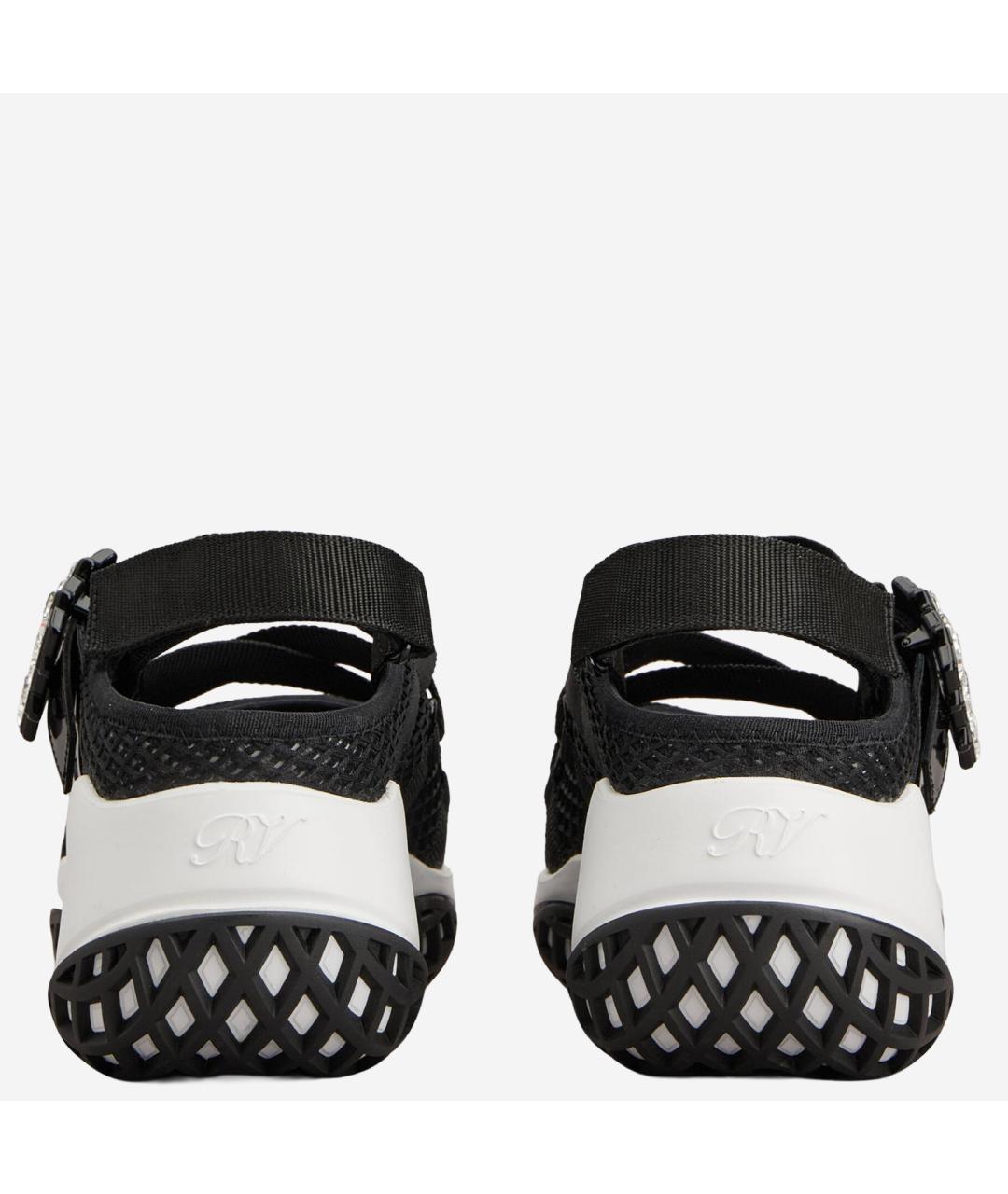 ROGER VIVIER Черные текстильные кроссовки, фото 4