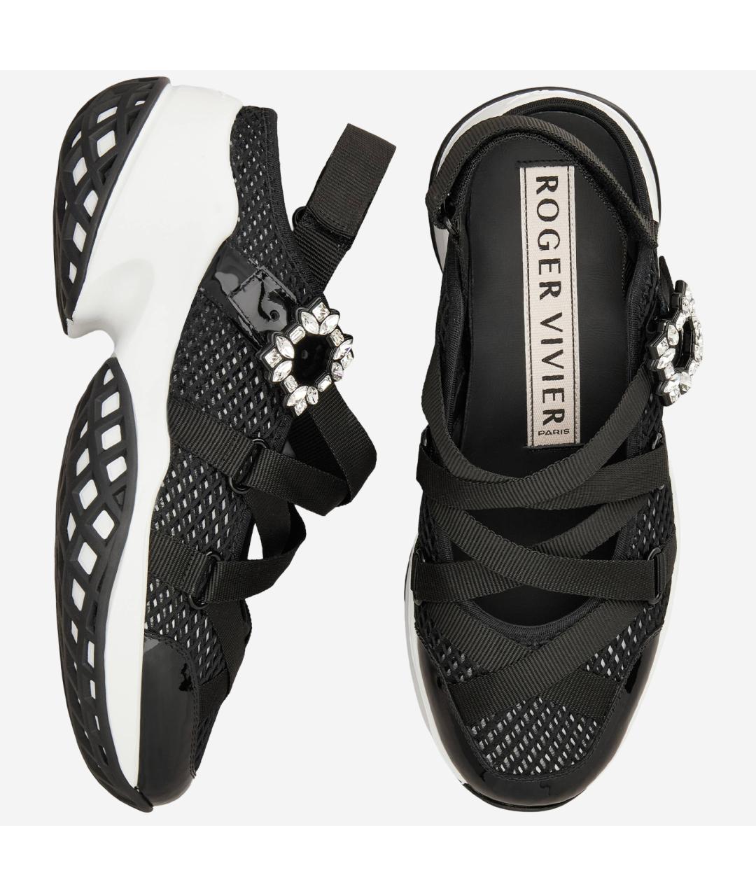 ROGER VIVIER Черные текстильные кроссовки, фото 2