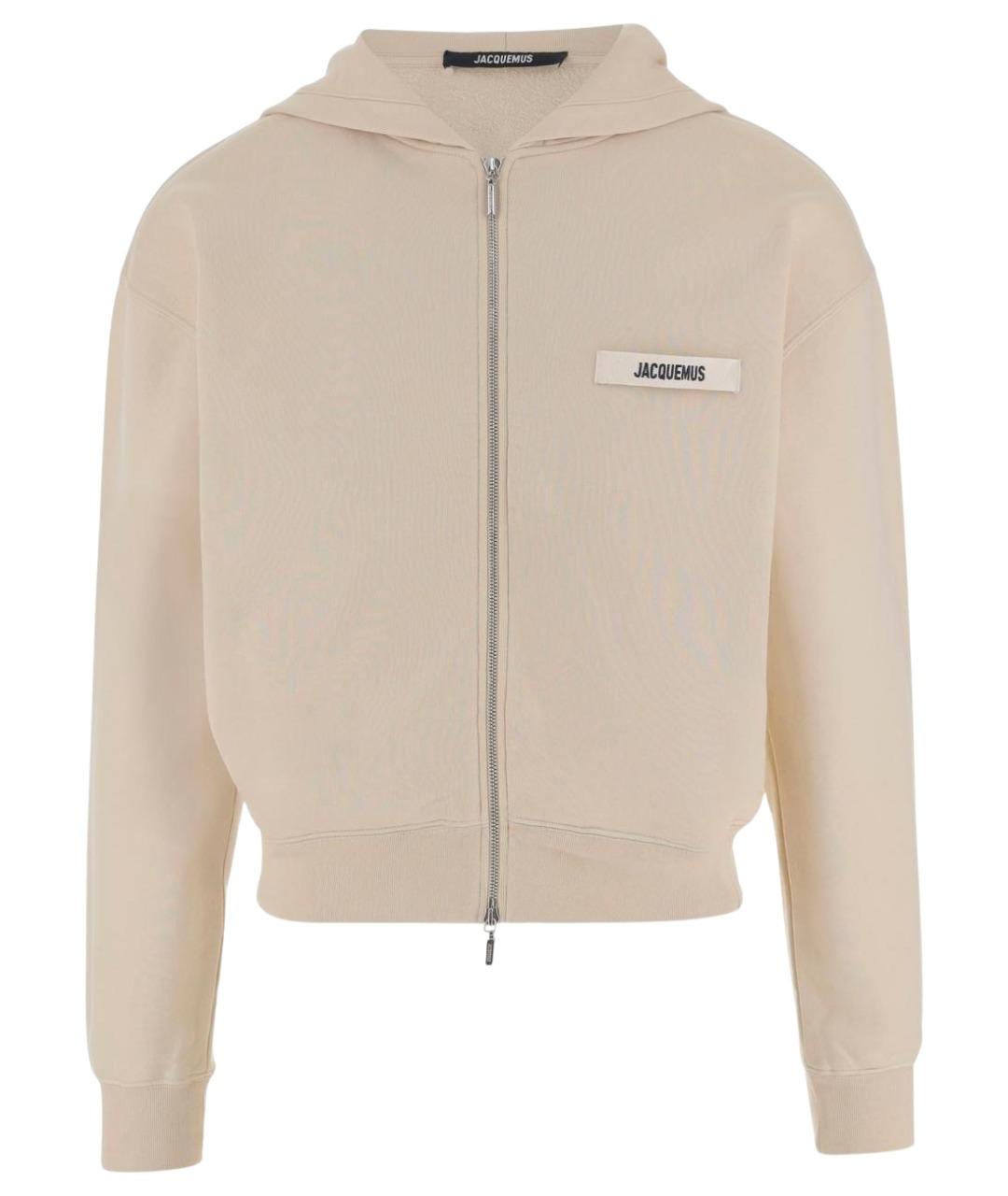 JACQUEMUS Бежевый хлопковый джемпер / свитер, фото 1