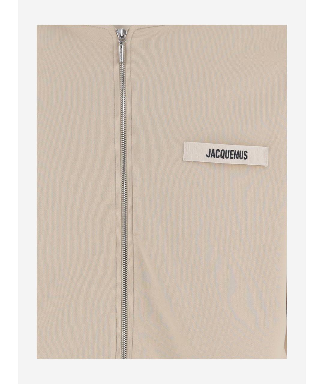 JACQUEMUS Бежевый хлопковый джемпер / свитер, фото 3