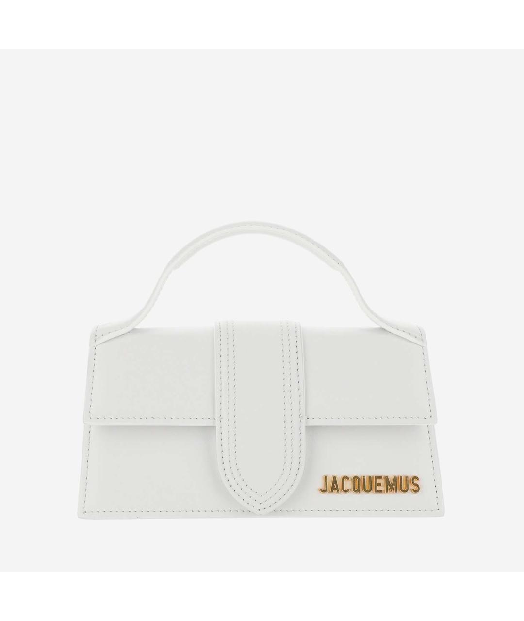 JACQUEMUS Белая кожаная сумка тоут, фото 6