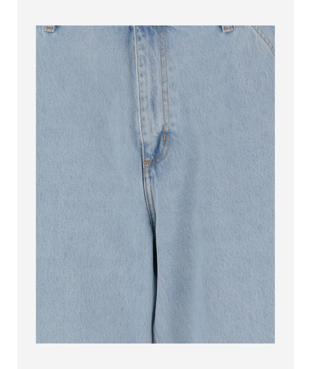 CARHARTT WIP Синие хлопковые прямые джинсы, фото 3