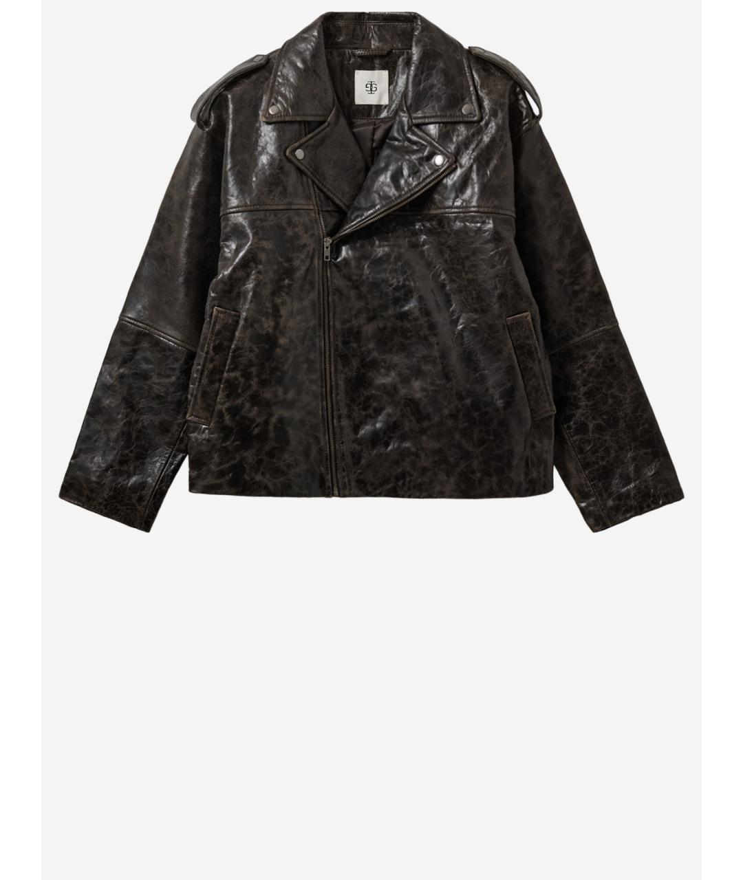 THE GARMENT Коричневая кожаная куртка, фото 4