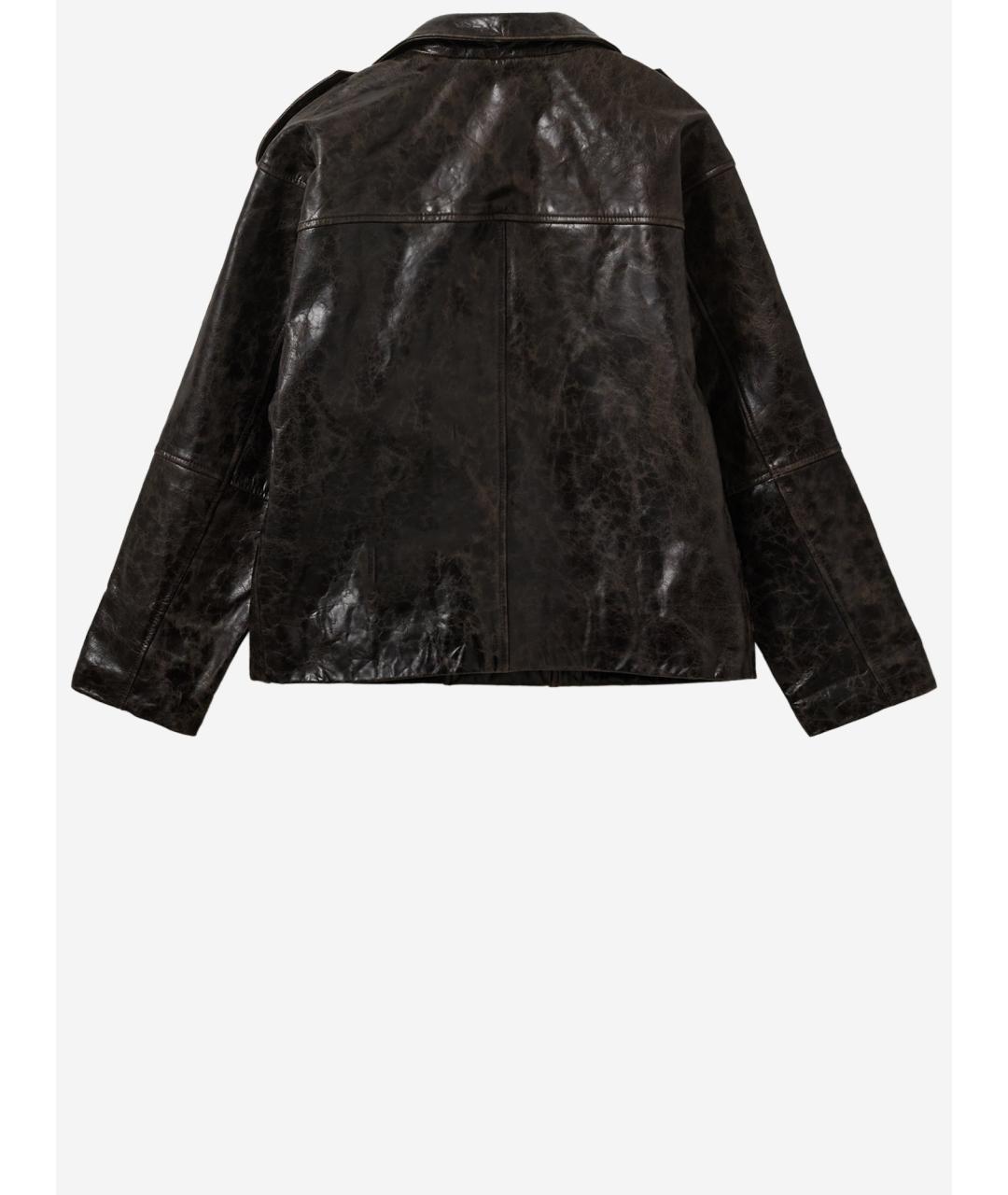 THE GARMENT Коричневая кожаная куртка, фото 2