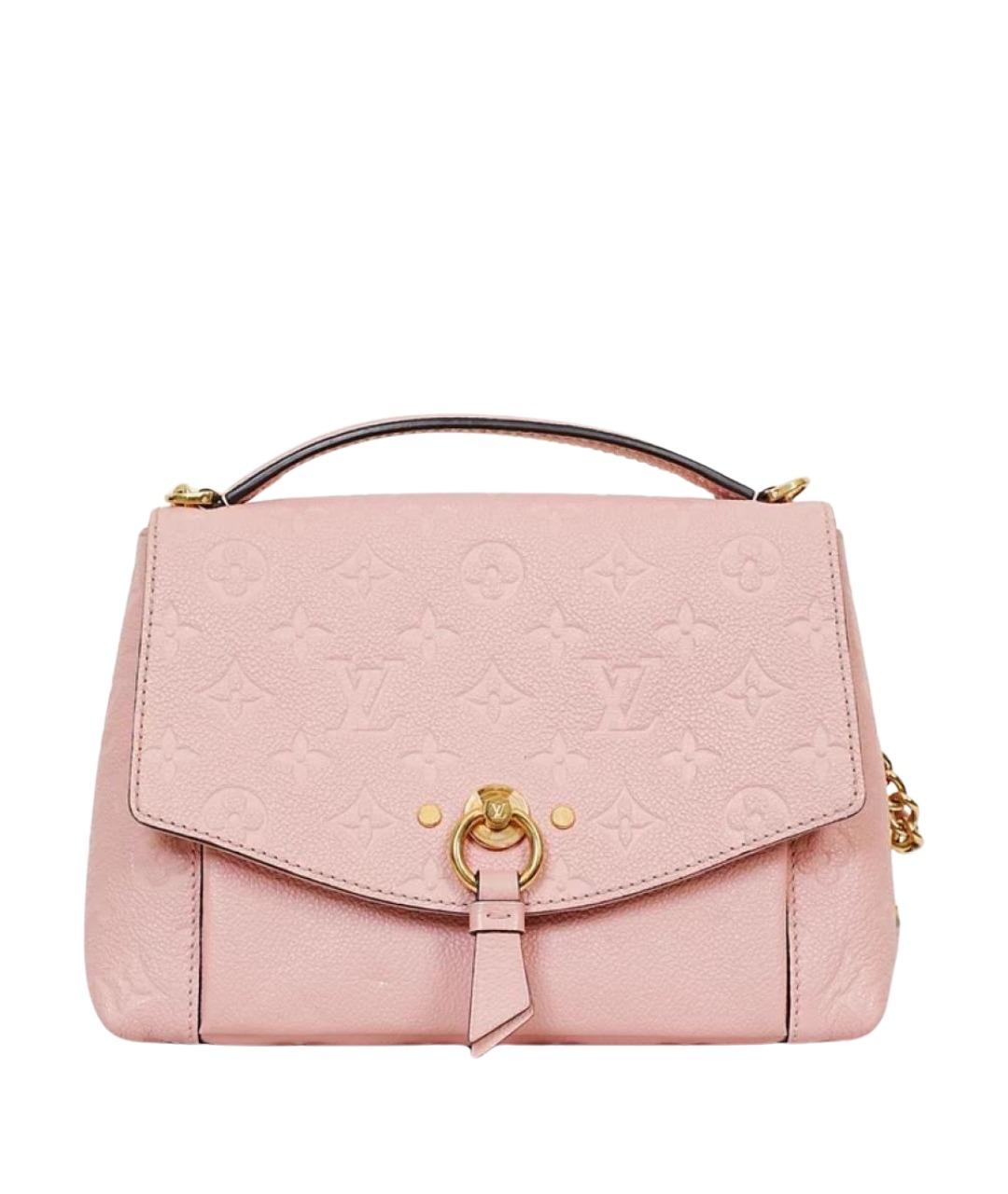 LOUIS VUITTON Розовая кожаная сумка с короткими ручками, фото 1