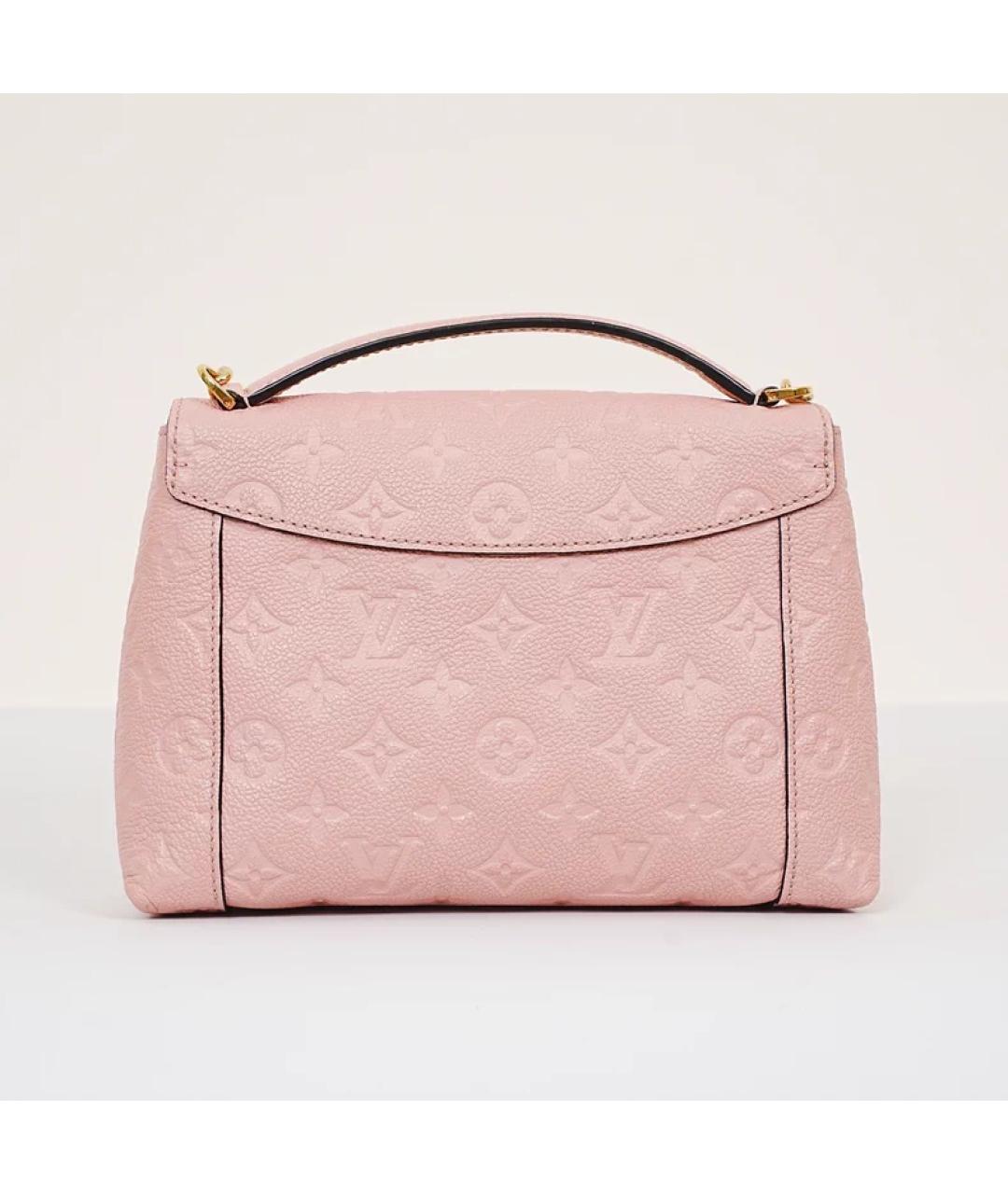 LOUIS VUITTON Розовая кожаная сумка с короткими ручками, фото 7