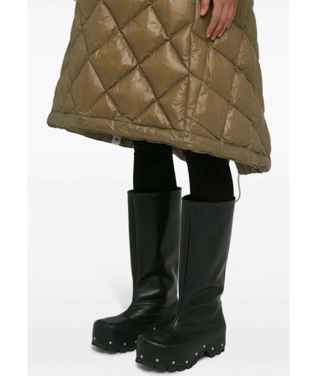 JIL SANDER Черные кожаные сапоги, фото 6