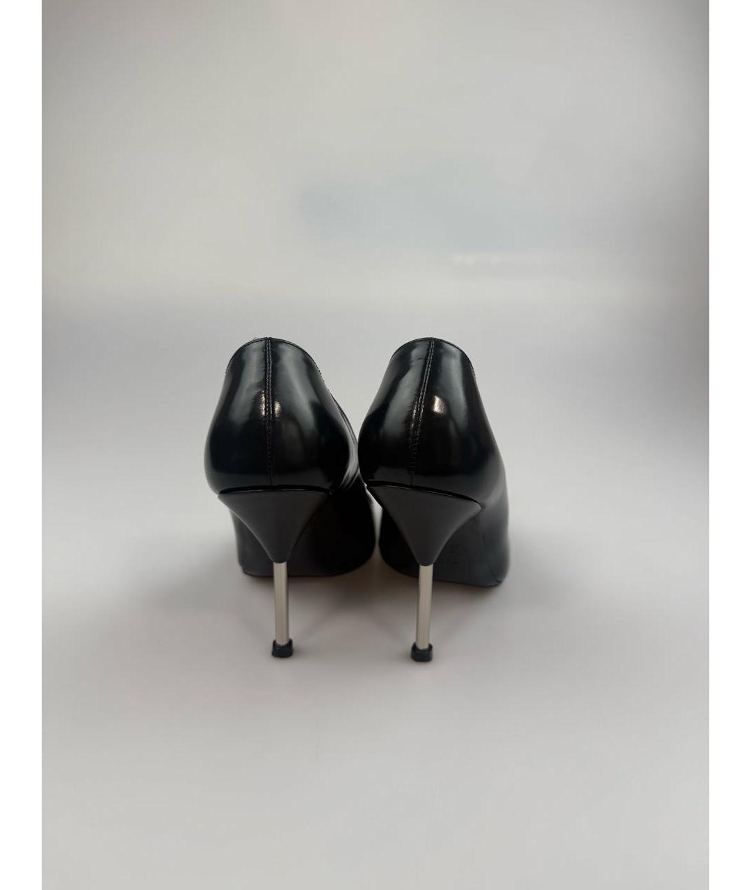 ALEXANDER MCQUEEN Черные кожаные туфли, фото 3