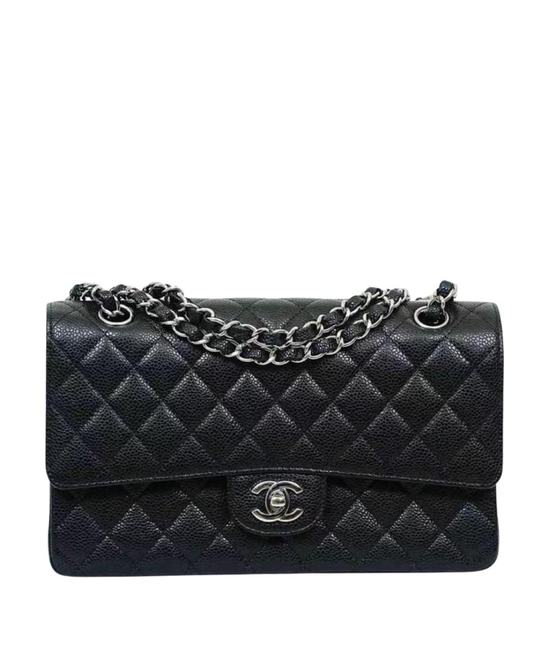 CHANEL Черная кожаная сумка через плечо, фото 1