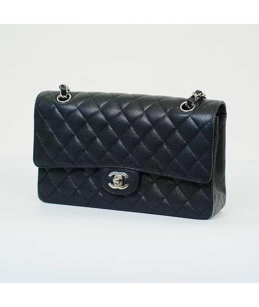 CHANEL Черная кожаная сумка через плечо, фото 2