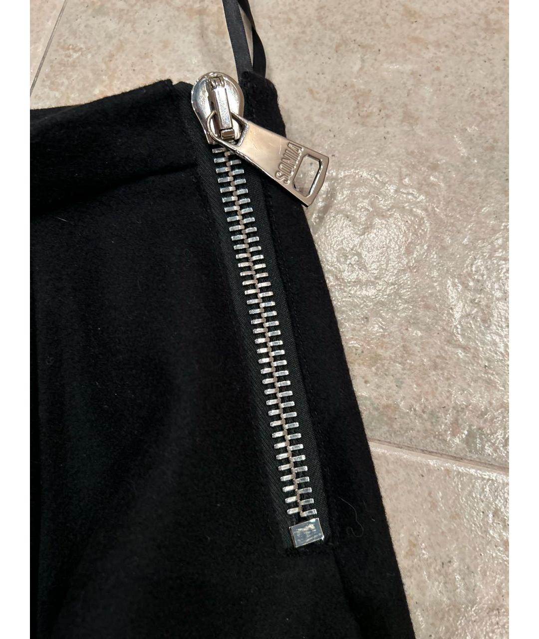 SONIA RYKIEL Черная шерстяная юбка миди, фото 4