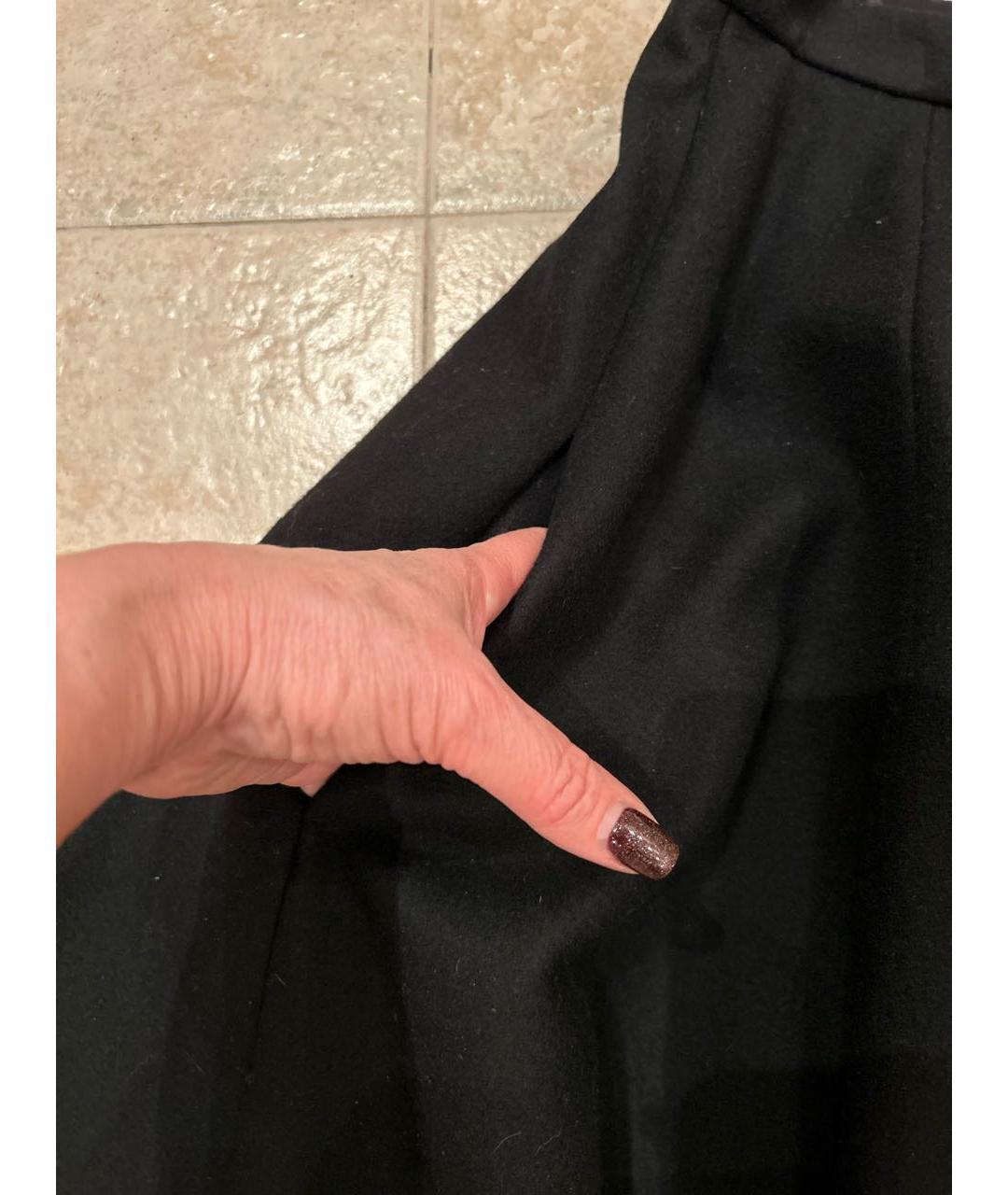 SONIA RYKIEL Черная шерстяная юбка миди, фото 6