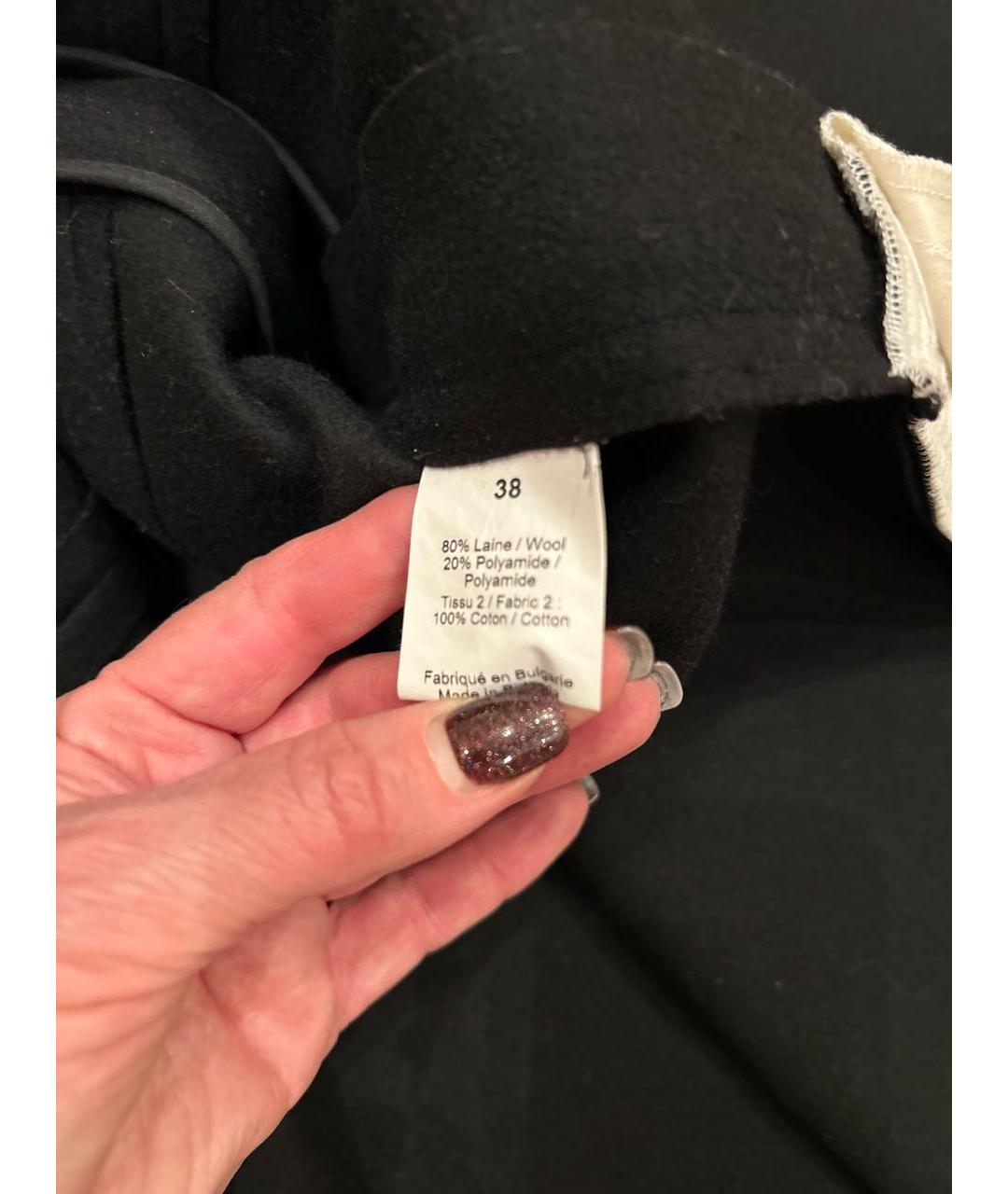 SONIA RYKIEL Черная шерстяная юбка миди, фото 7