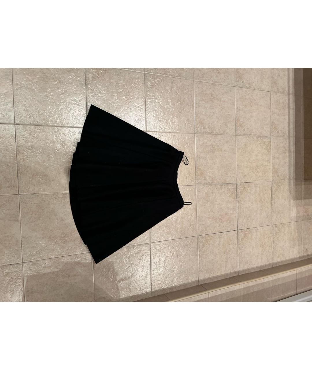 SONIA RYKIEL Черная шерстяная юбка миди, фото 2