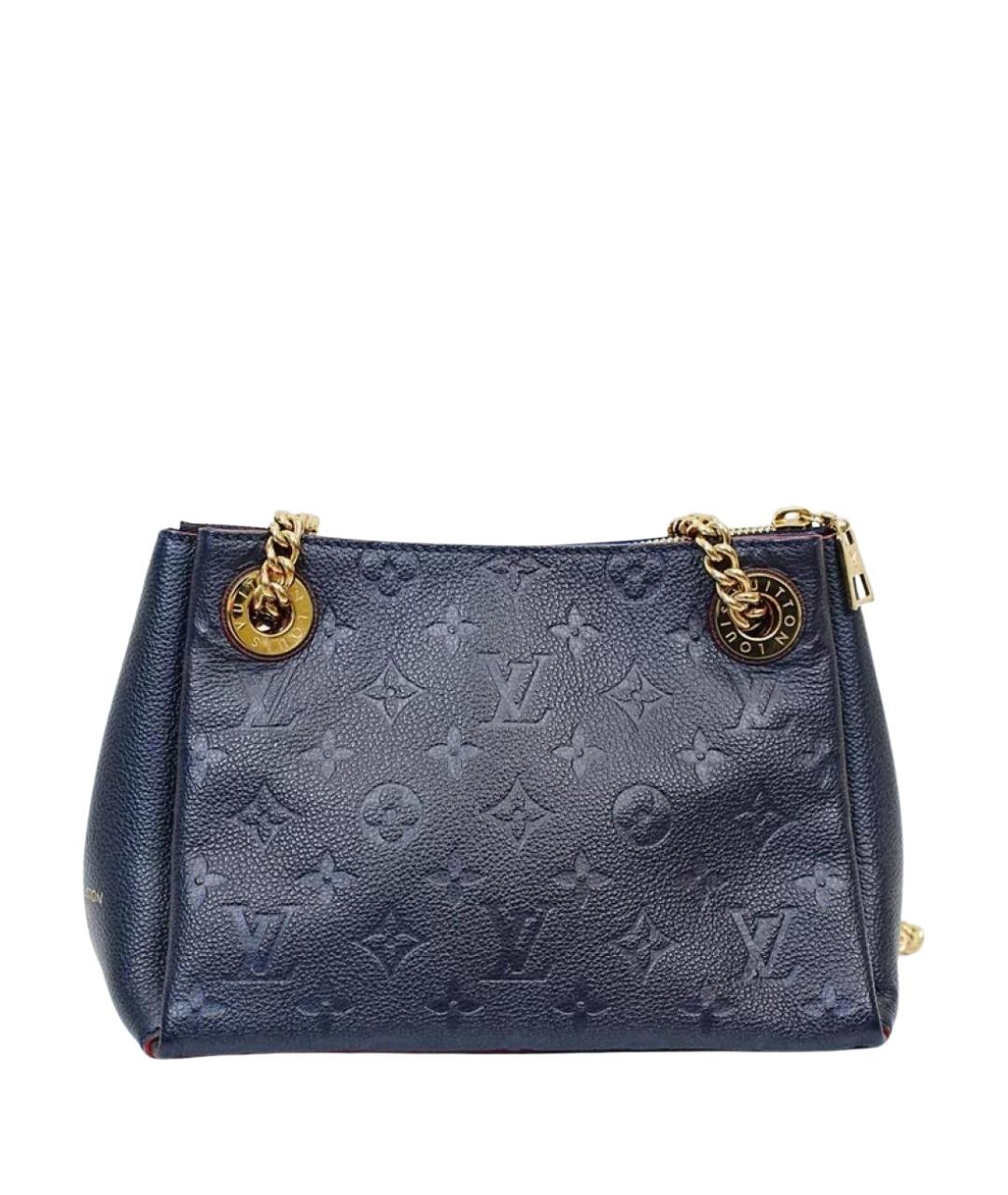 LOUIS VUITTON Черная кожаная сумка с короткими ручками, фото 1