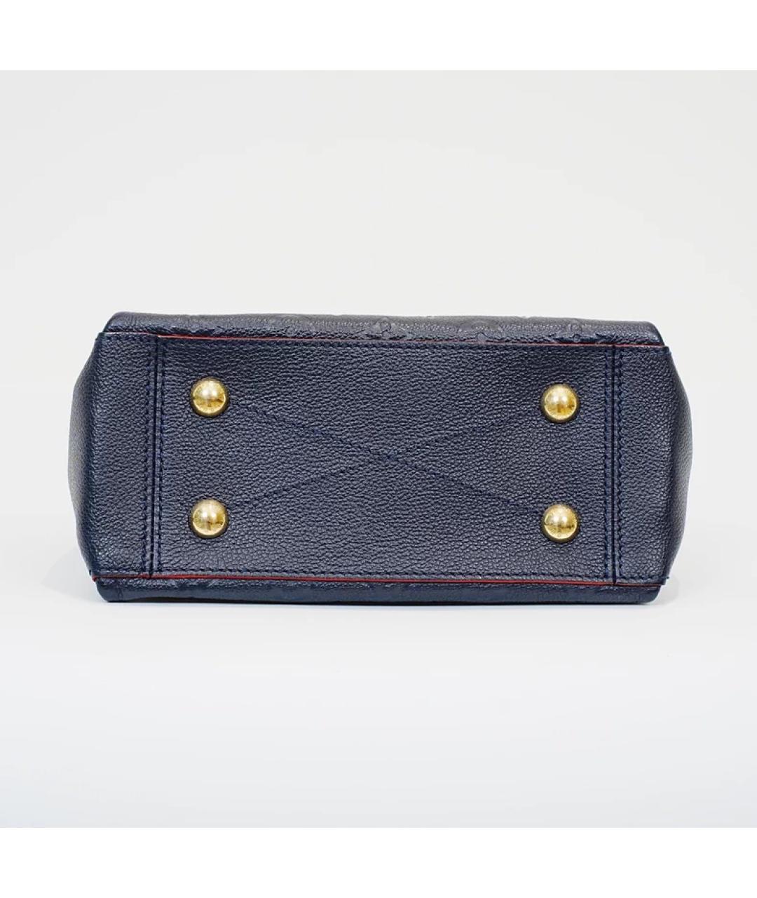 LOUIS VUITTON Черная кожаная сумка с короткими ручками, фото 7